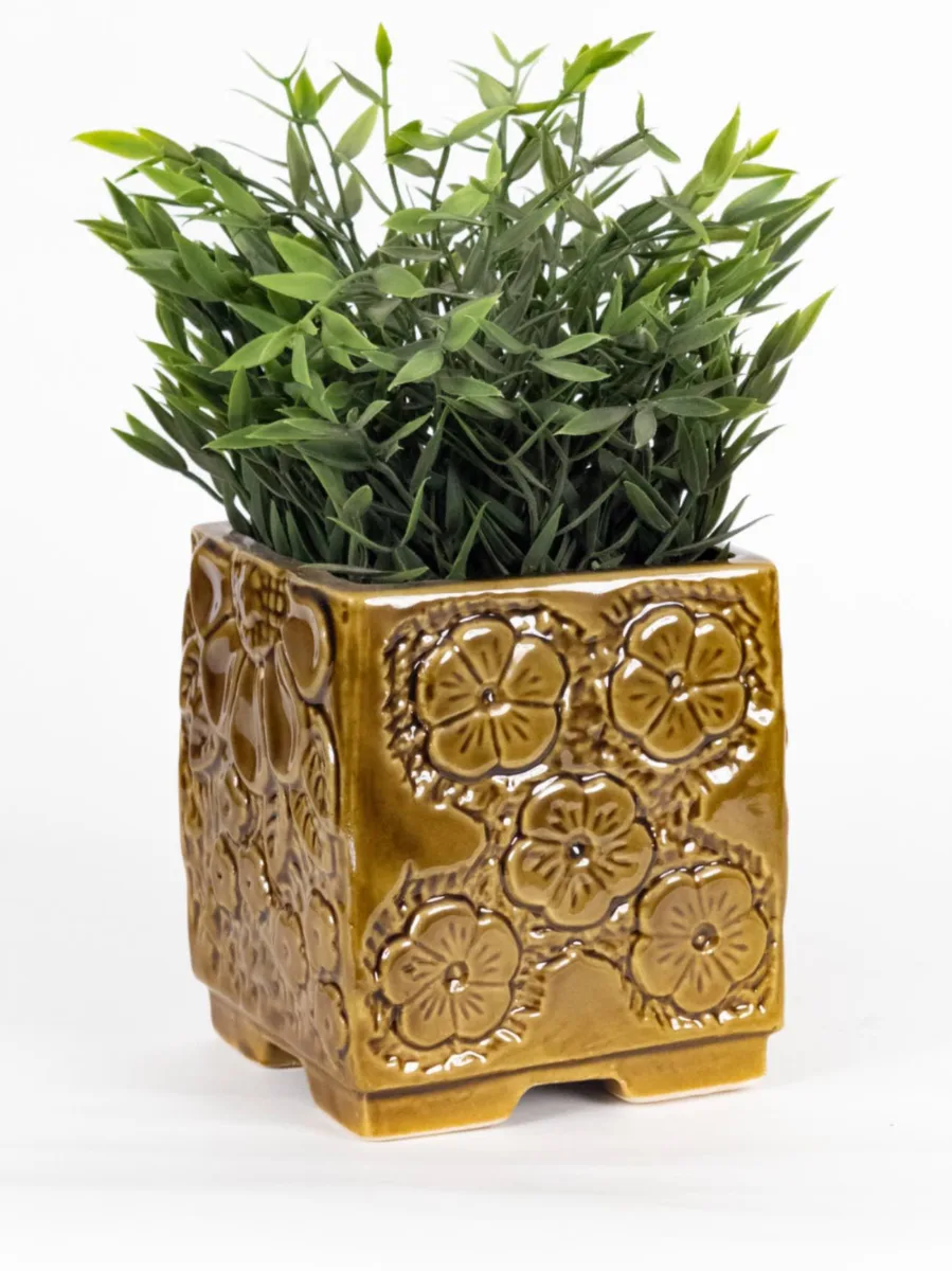 Classic Ceramic Planter — 8" Dia × 7" Height — Primary View