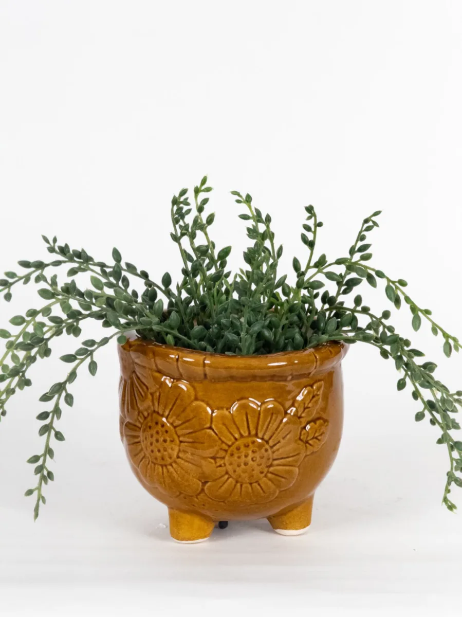 Classic Ceramic Planter — 4" Dia × 3" Height — Primary View
