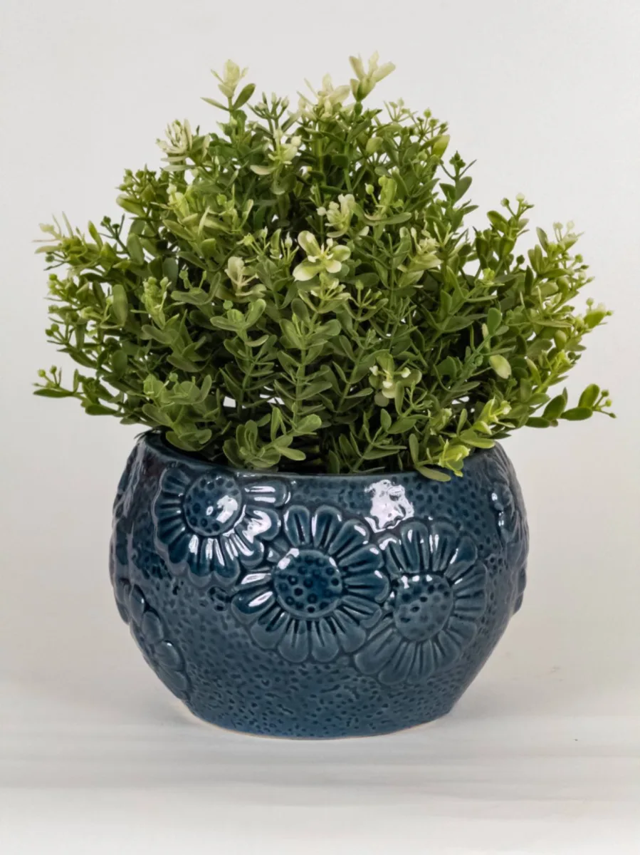Classic Ceramic Planter — 4.5" Dia × 5.5" Height — Primary View