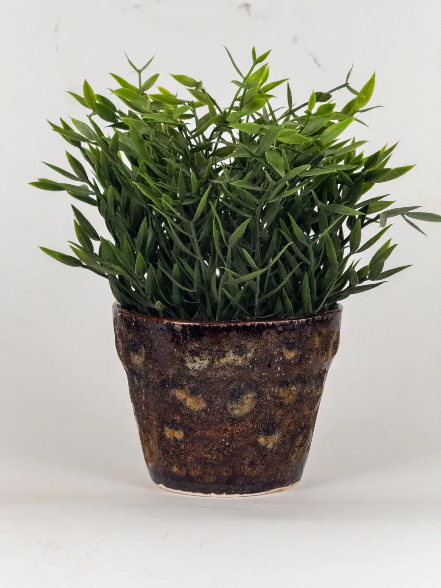 Classic Ceramic Planter — 5" Dia × 4" Height — Primary View
