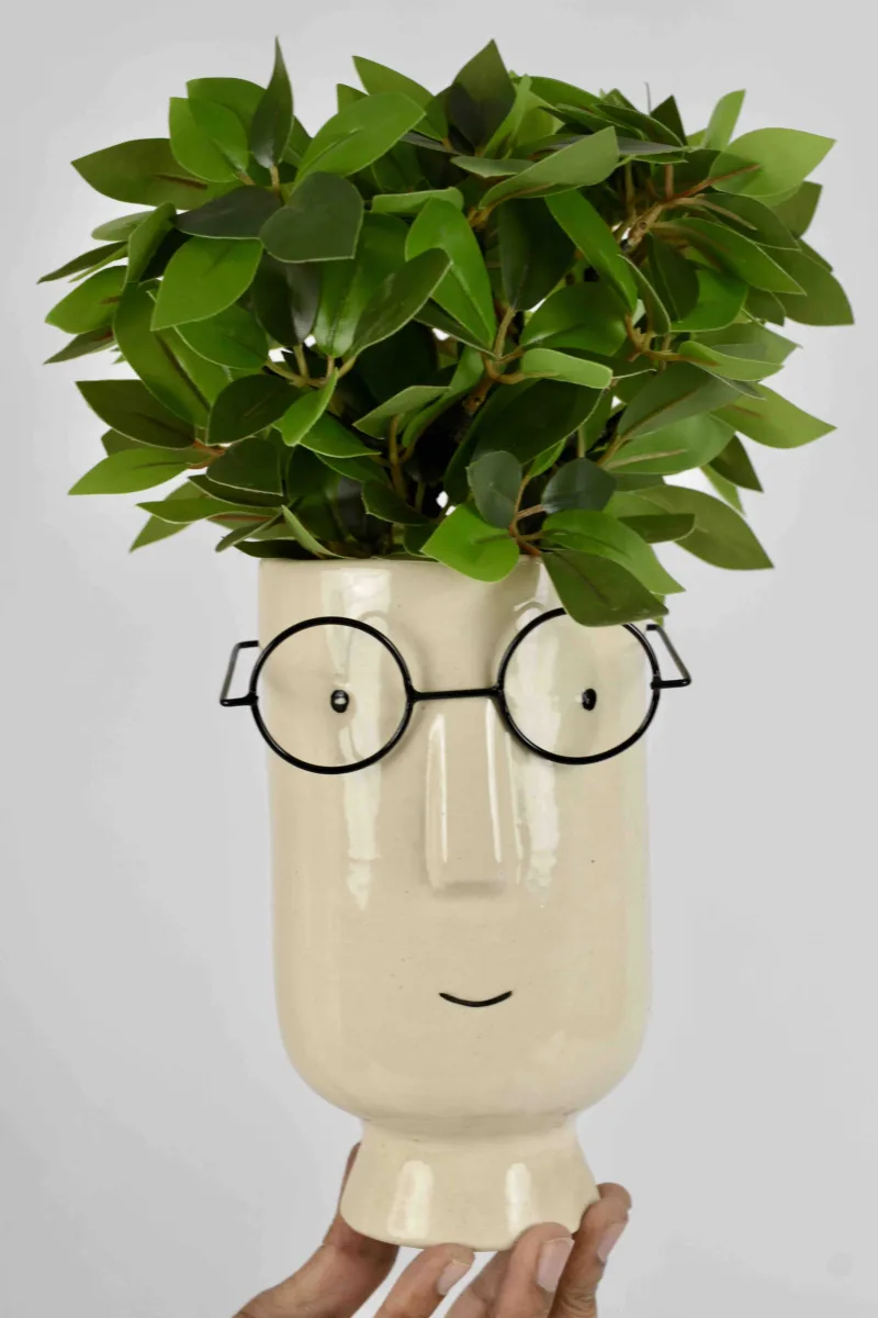 Classic Ceramic Planter — 4" Dia × 3" Height — Primary View