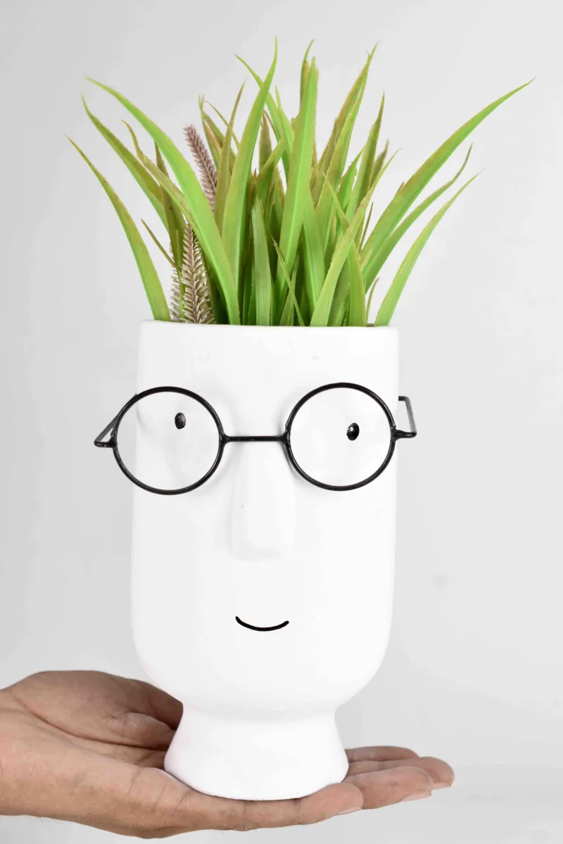 Classic Ceramic Planter — 5" Dia × 4" Height — Primary View