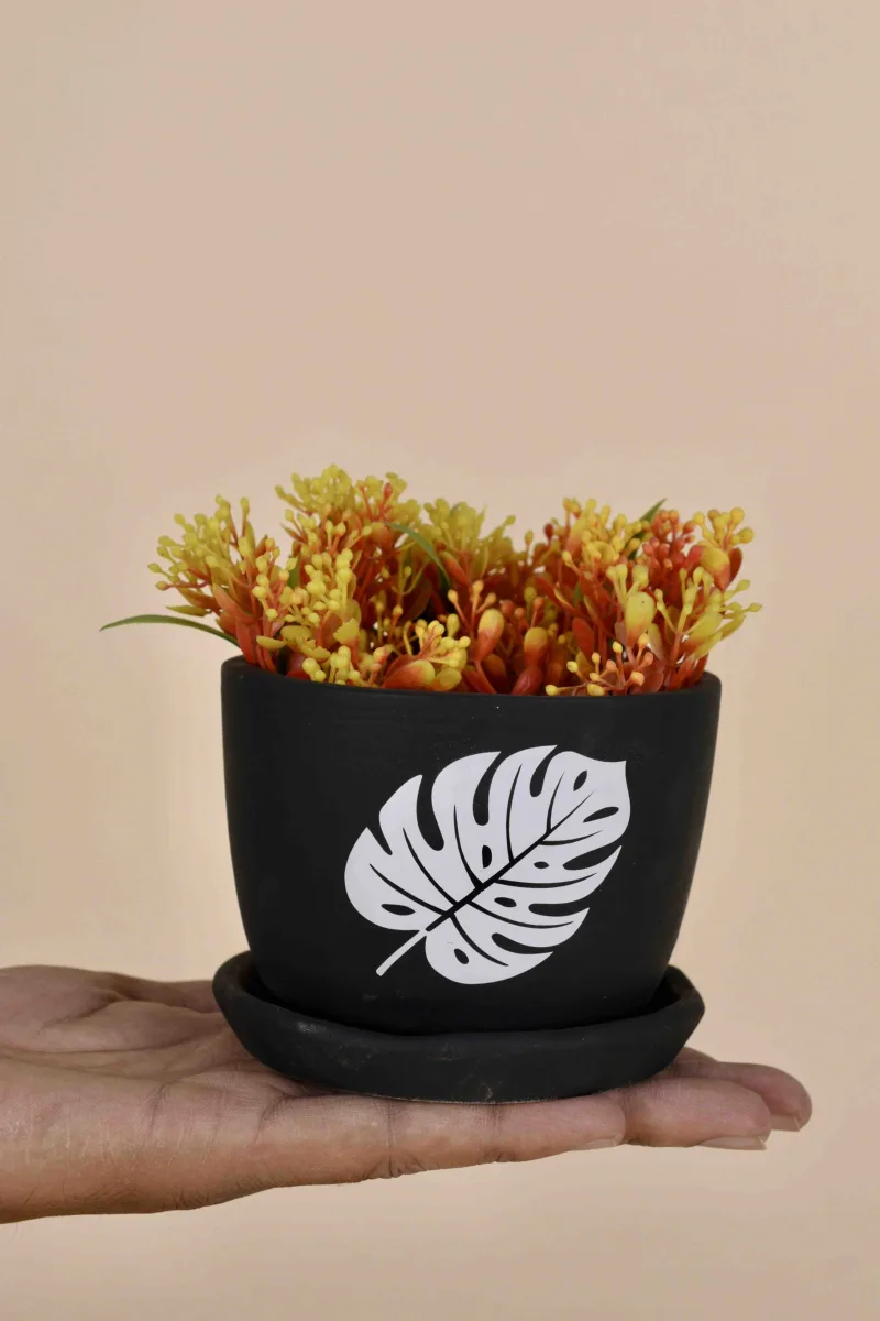 Classic Ceramic Planter — 4.5" Dia × 7.5" Height — Primary View