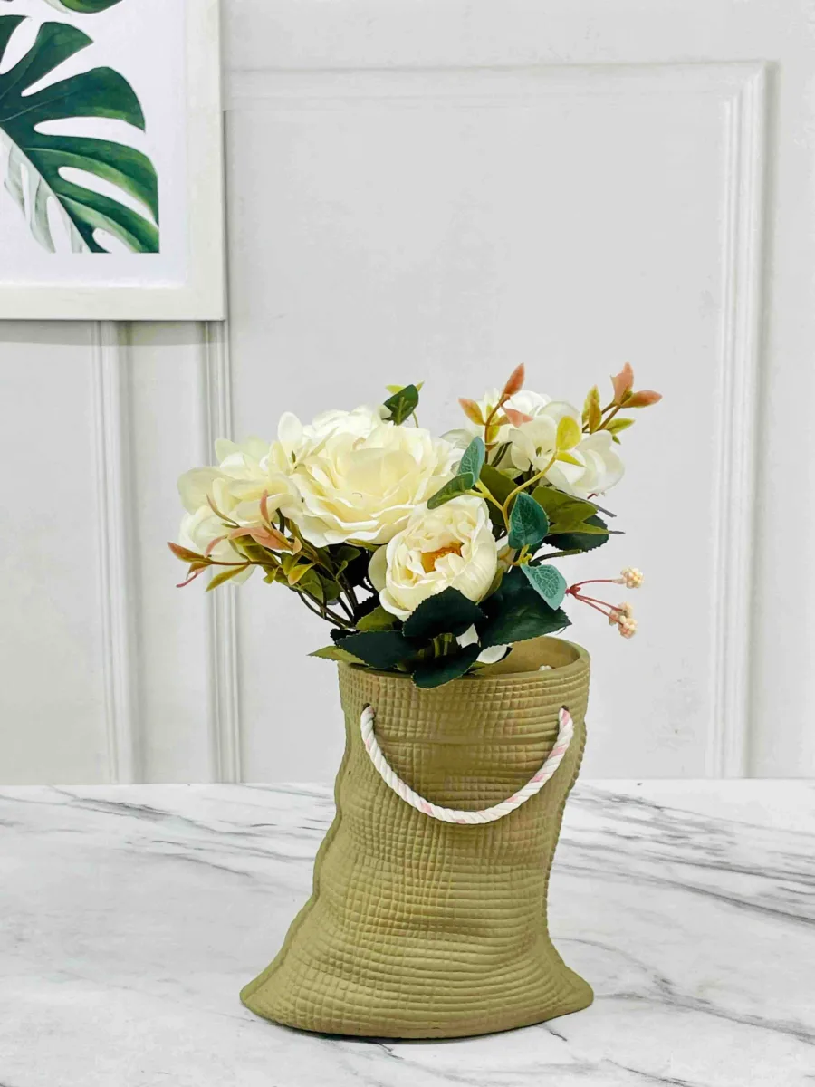 Classic Ceramic Planter — 9" Dia × 11.5" Height — Primary View