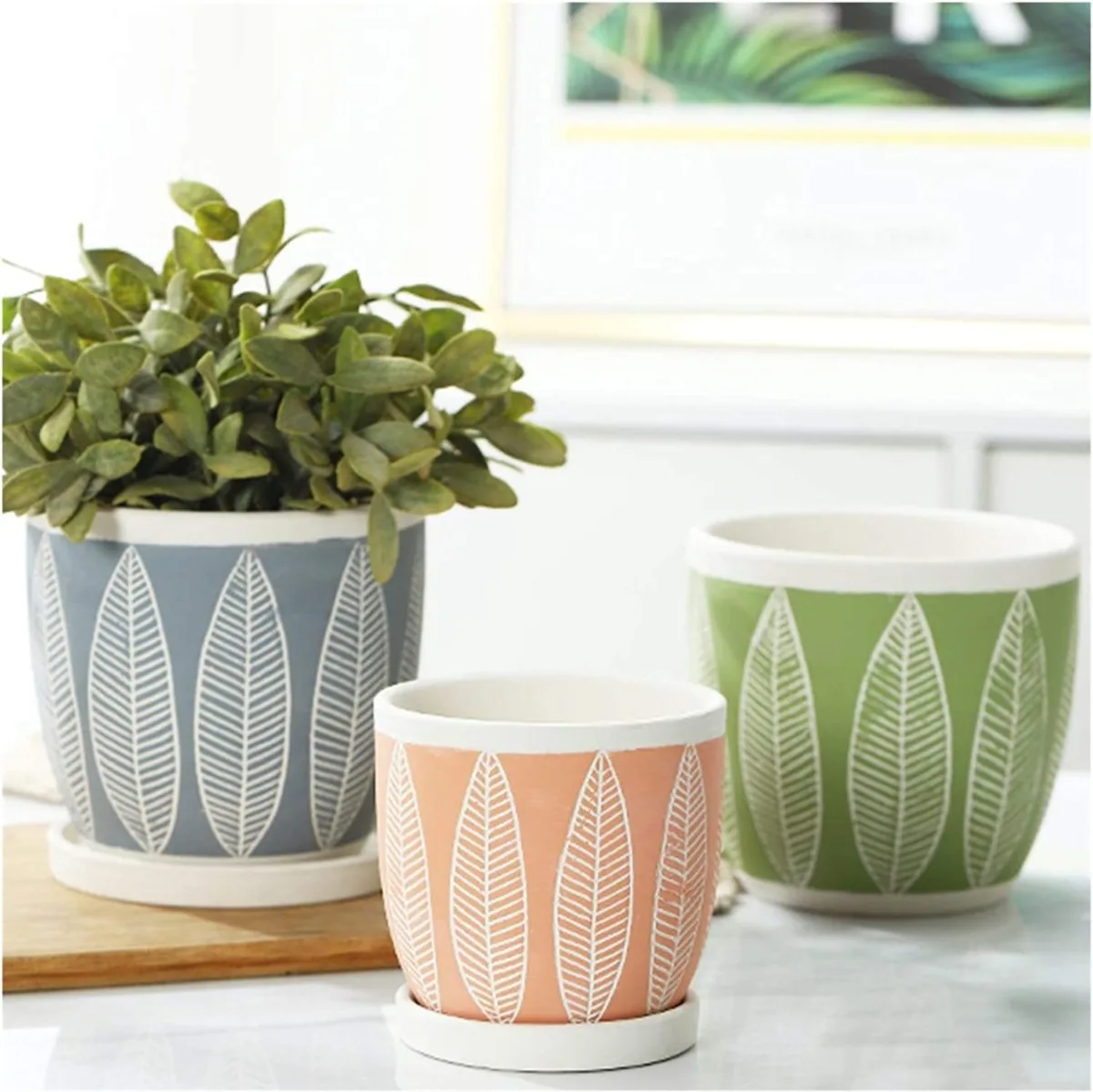 Classic Ceramic Planter — 4" Dia × 5" Height — Primary View