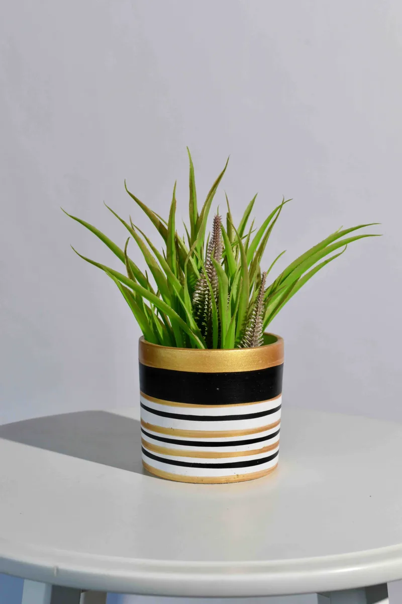 Classic Ceramic Planter — 9" Dia × 7" Height — Primary View