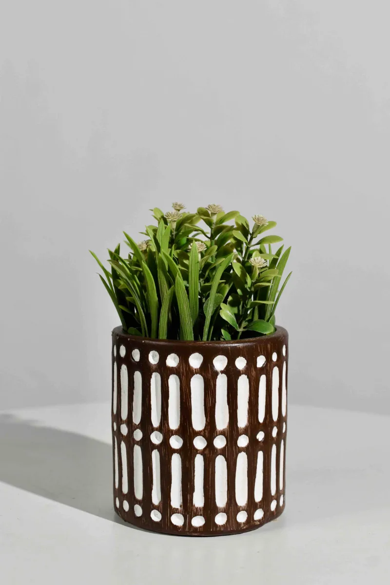 Classic Ceramic Planter — 5" Dia × 4" Height — Primary View