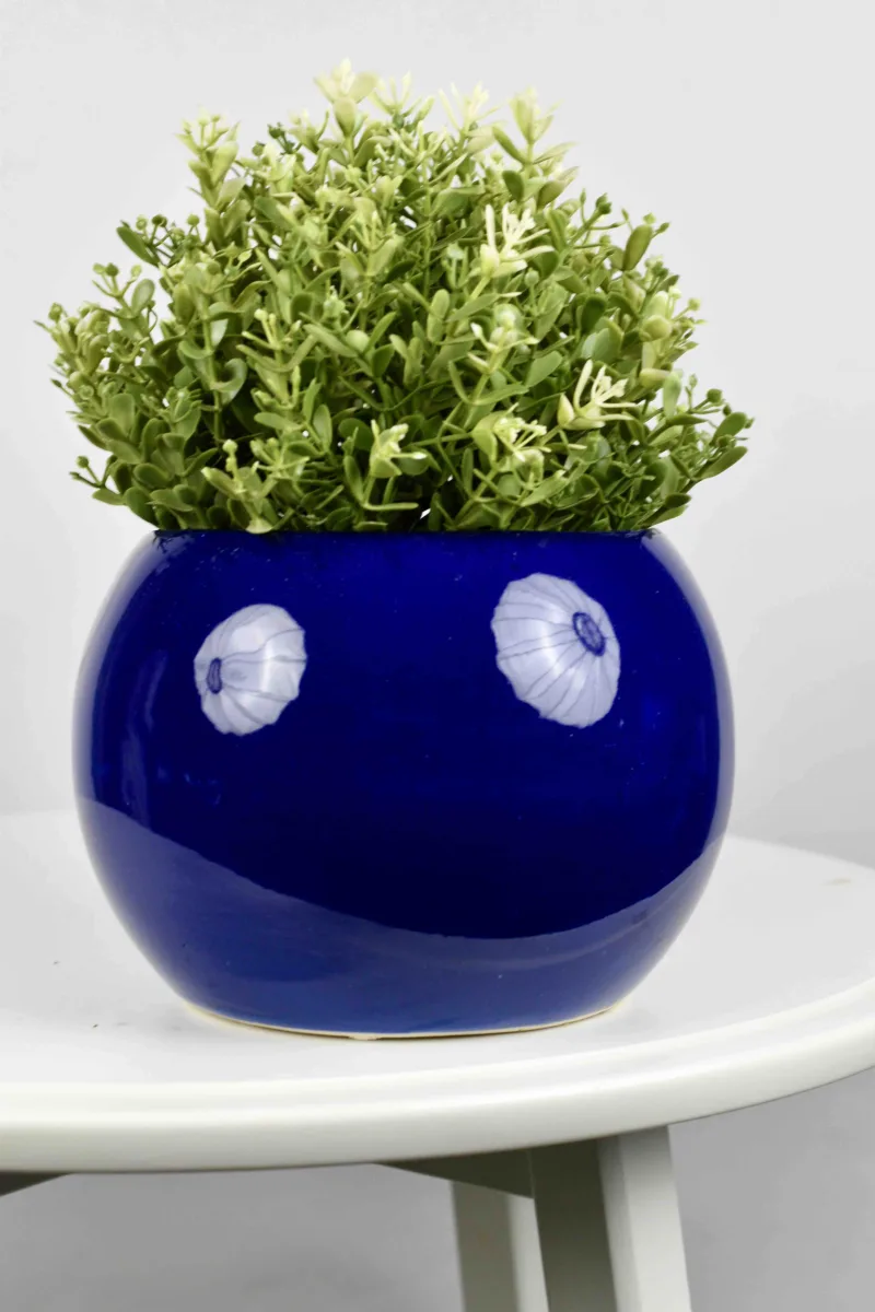 Classic Ceramic Planter — 8" Dia × 8" Height — Primary View