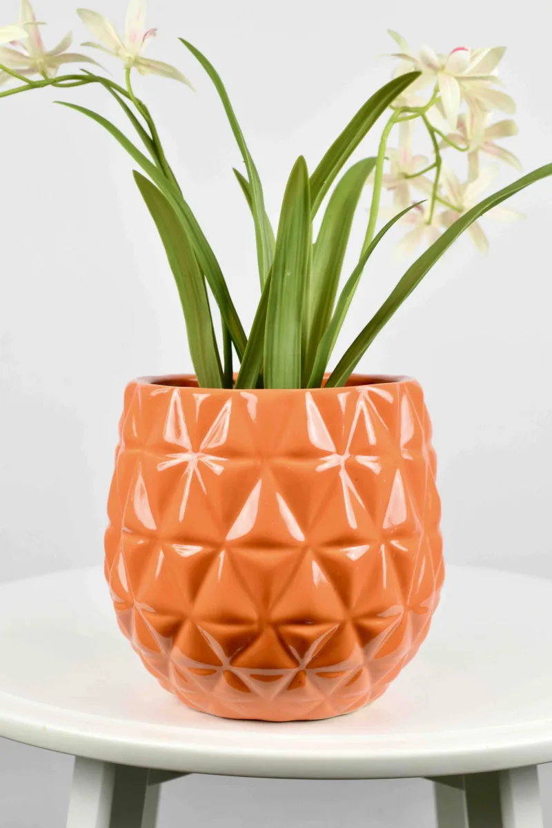 Classic Ceramic Planter — 8" Dia × 8" Height — Primary View