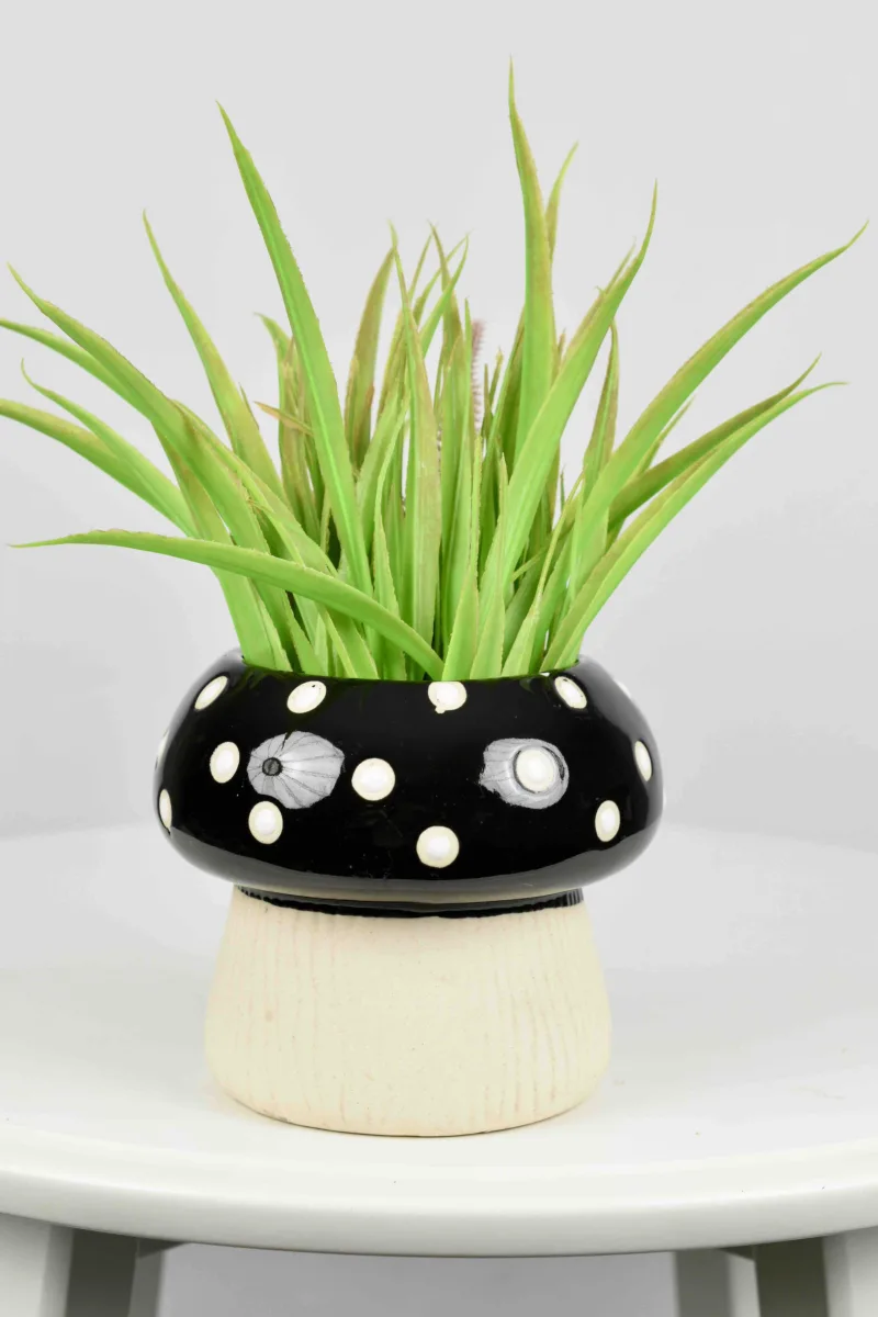 Classic Ceramic Planter — 7" Dia × 4.5" Height — Primary View