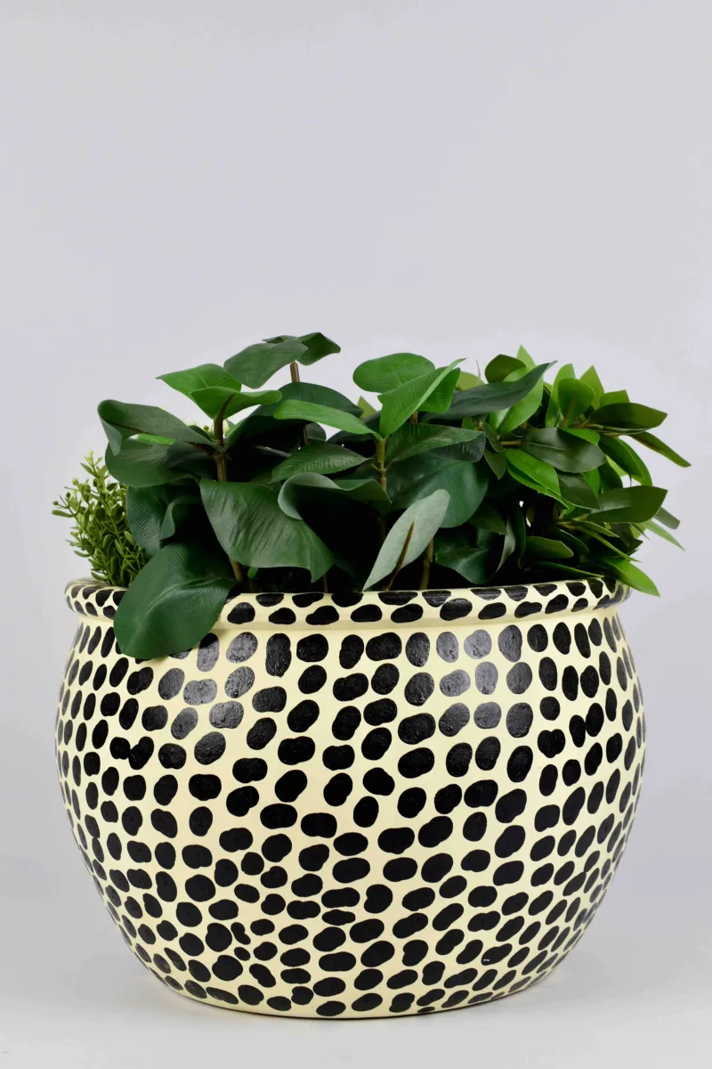 Classic Ceramic Planter — 7" Dia × 7" Height — Primary View