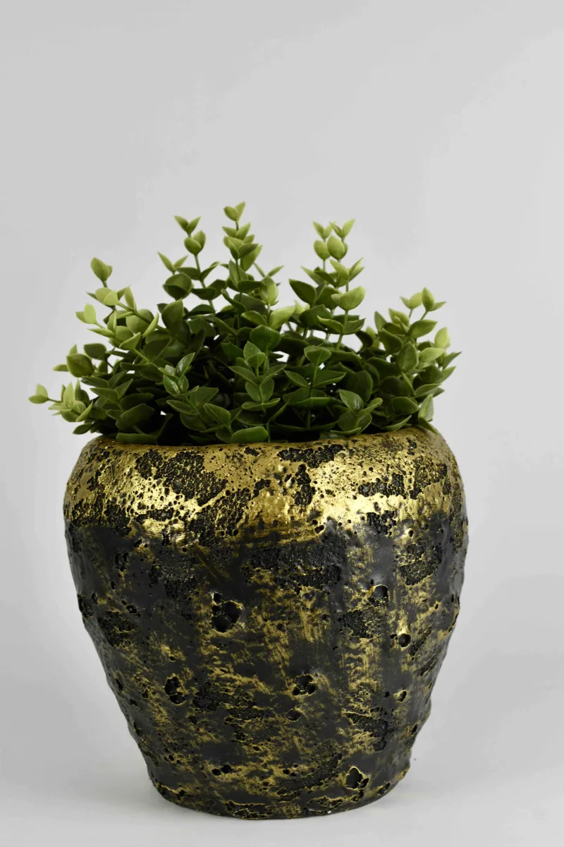 Classic Ceramic Planter — 4" Dia × 4" Height — Primary View