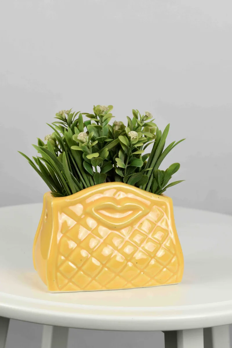 Classic Ceramic Planter — 6" Dia × 5.5" Height — Primary View
