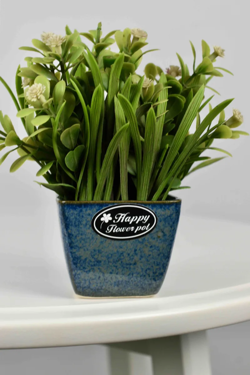 Classic Ceramic Planter — 9" Dia × 6.5" Height — Primary View