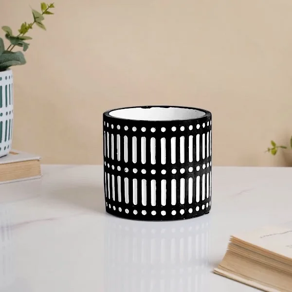 Classic Ceramic Planter — 5" Dia × 5" Height — Primary View