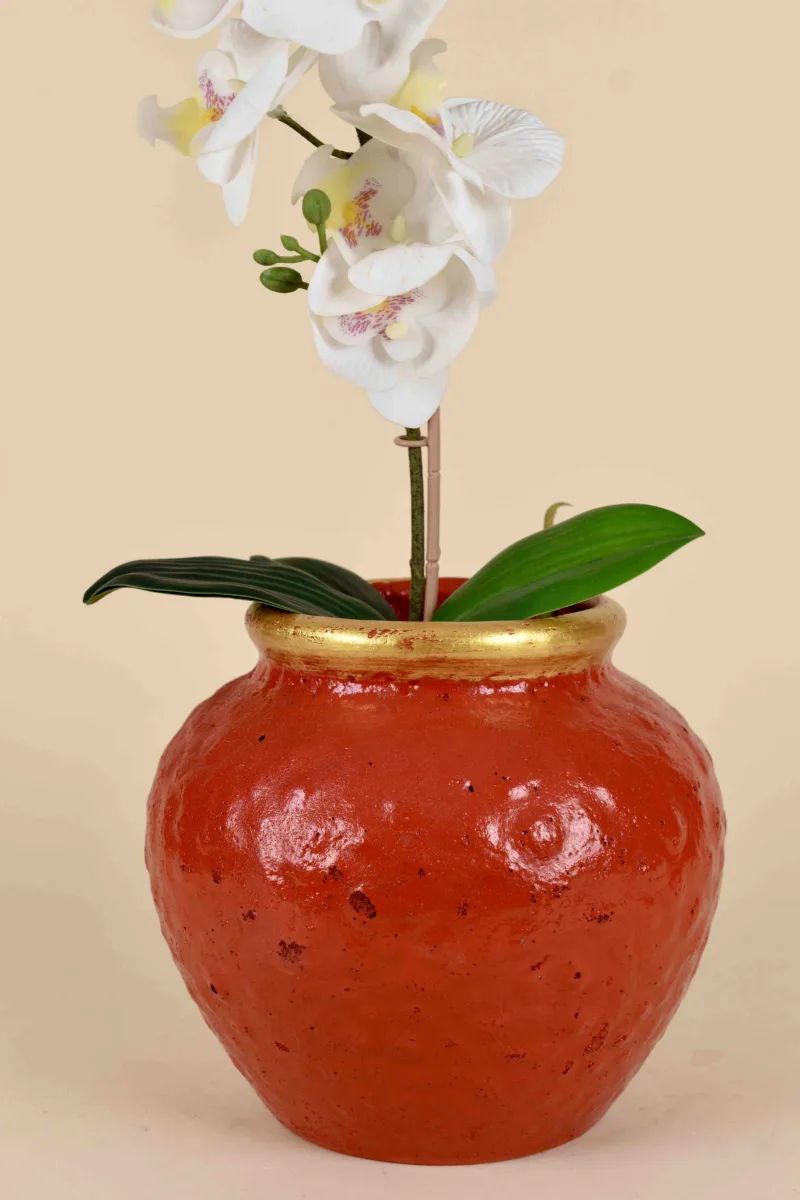 Classic Ceramic Planter — 5" Dia × 4" Height — Primary View