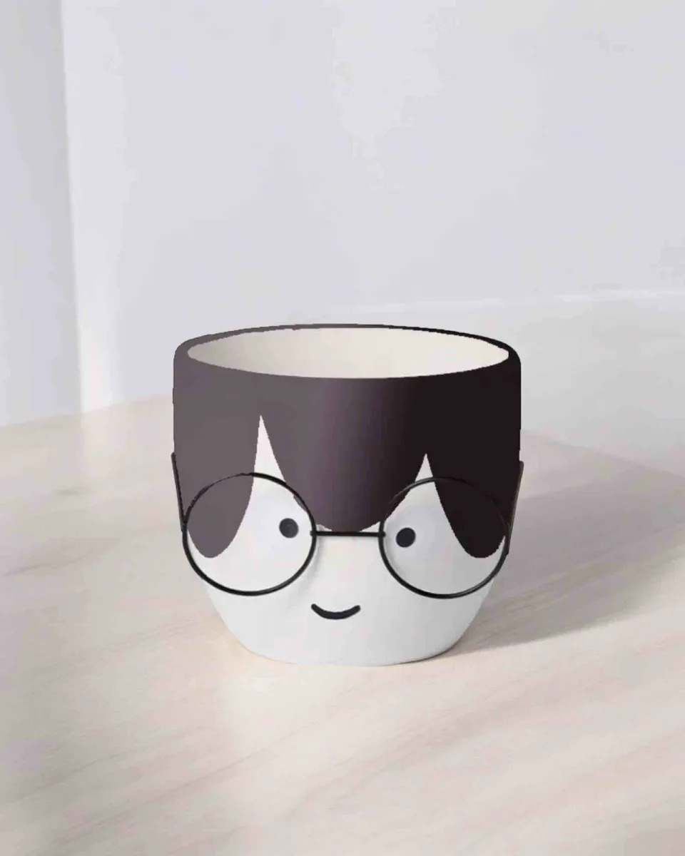 Classic Ceramic Planter — 5" Dia × 5" Height — Primary View