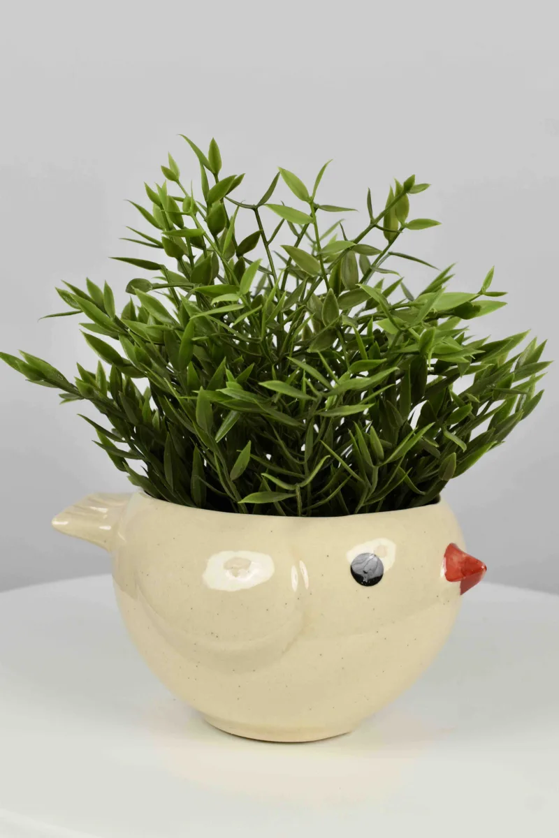 Classic Ceramic Planter — 5" Dia × 5" Height — Primary View
