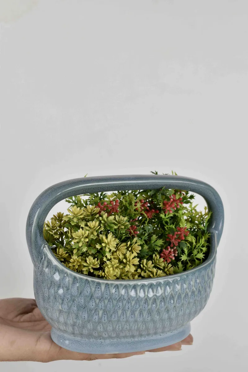 Classic Ceramic Planter — 5.5" Dia × 4.5" Height — Primary View