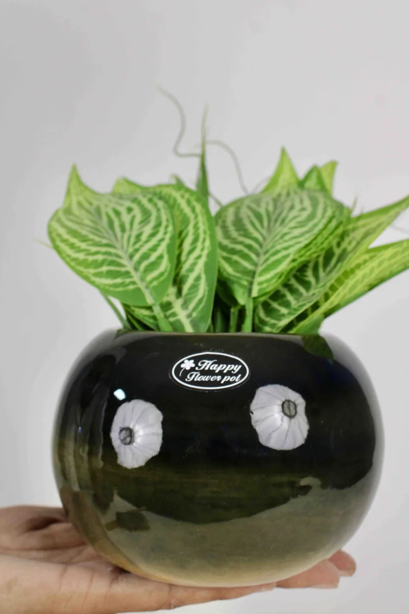 Classic Ceramic Planter — 5" Dia × 10" Height — Primary View