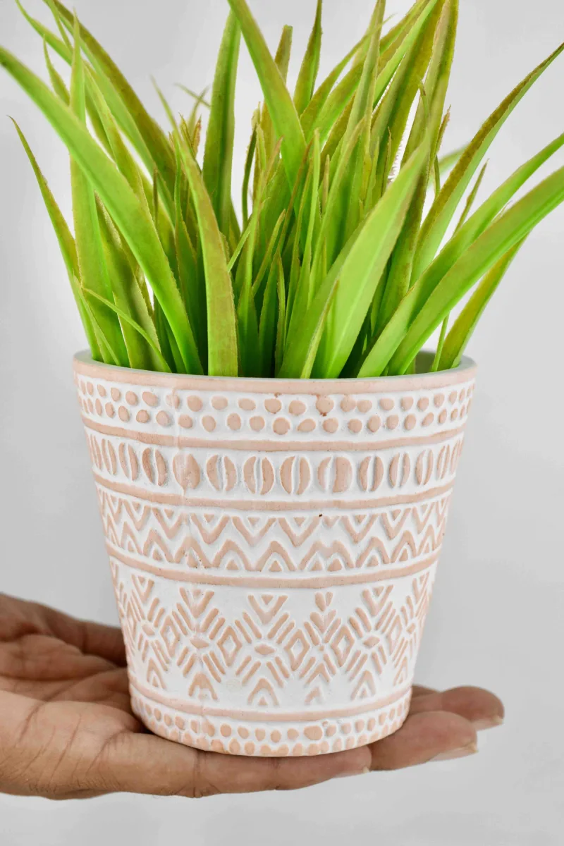 Classic Ceramic Planter — 6" Dia × 5.5" Height — Primary View