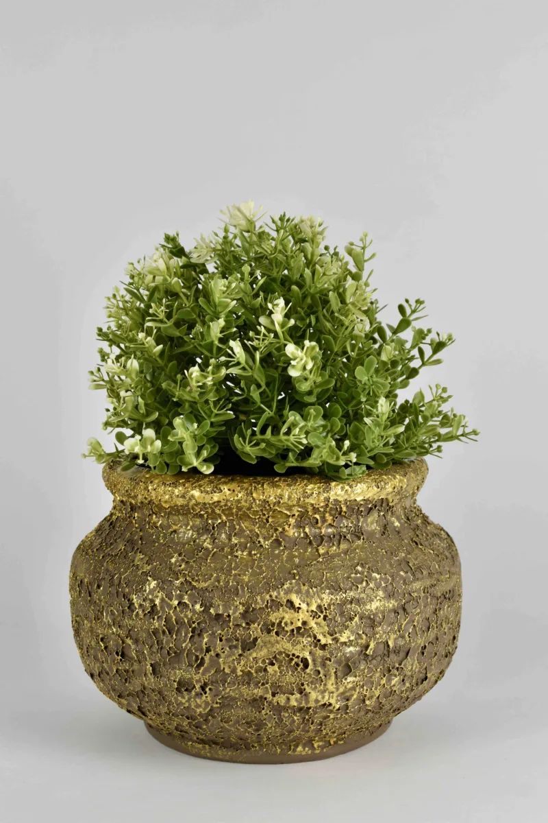 Classic Ceramic Planter — 7" Dia × 7" Height — Primary View