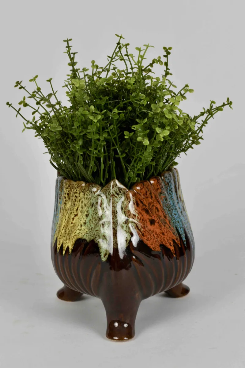 Classic Ceramic Planter — 8" Dia × 6.5" Height — Primary View
