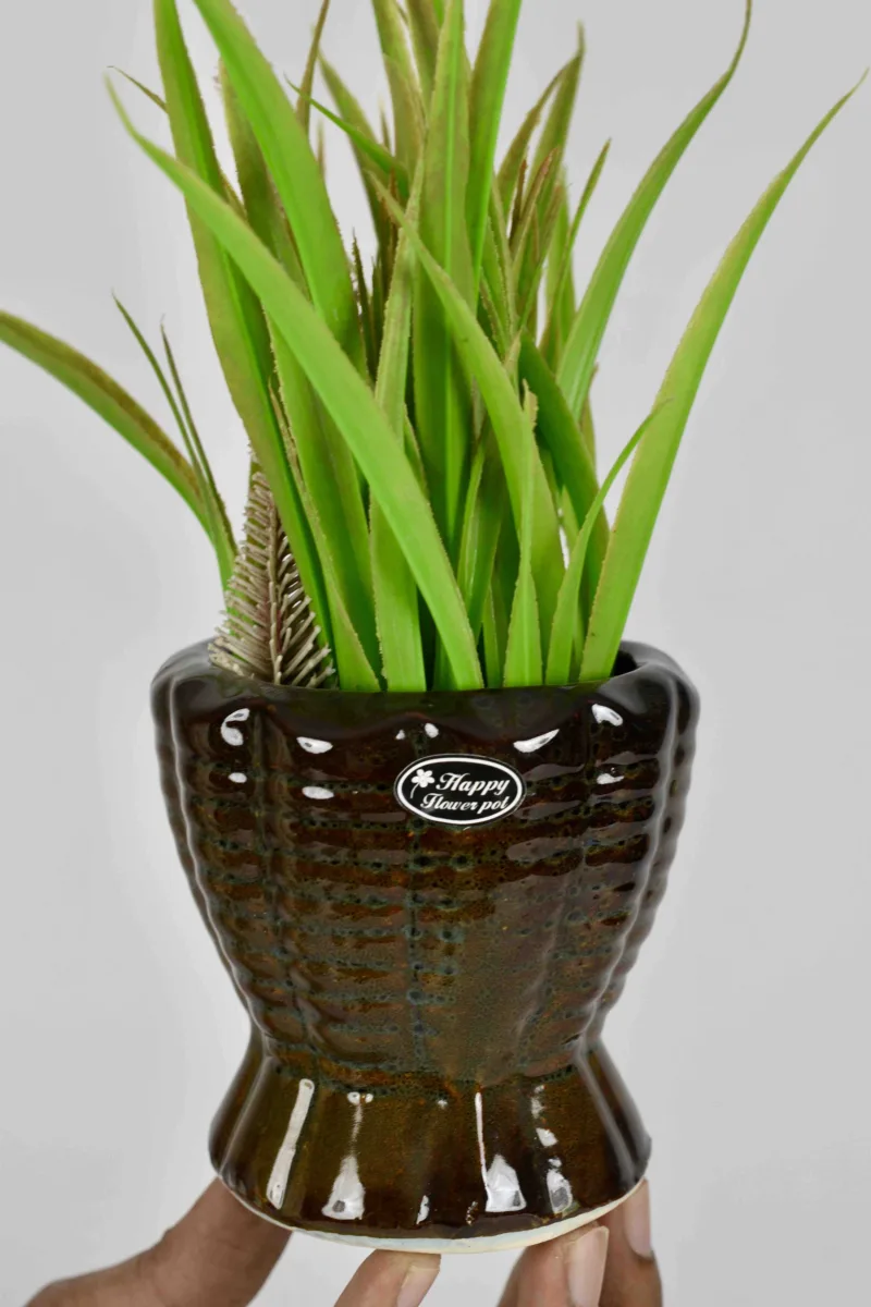 Classic Ceramic Planter — 3.5" Dia × 4" Height — Primary View