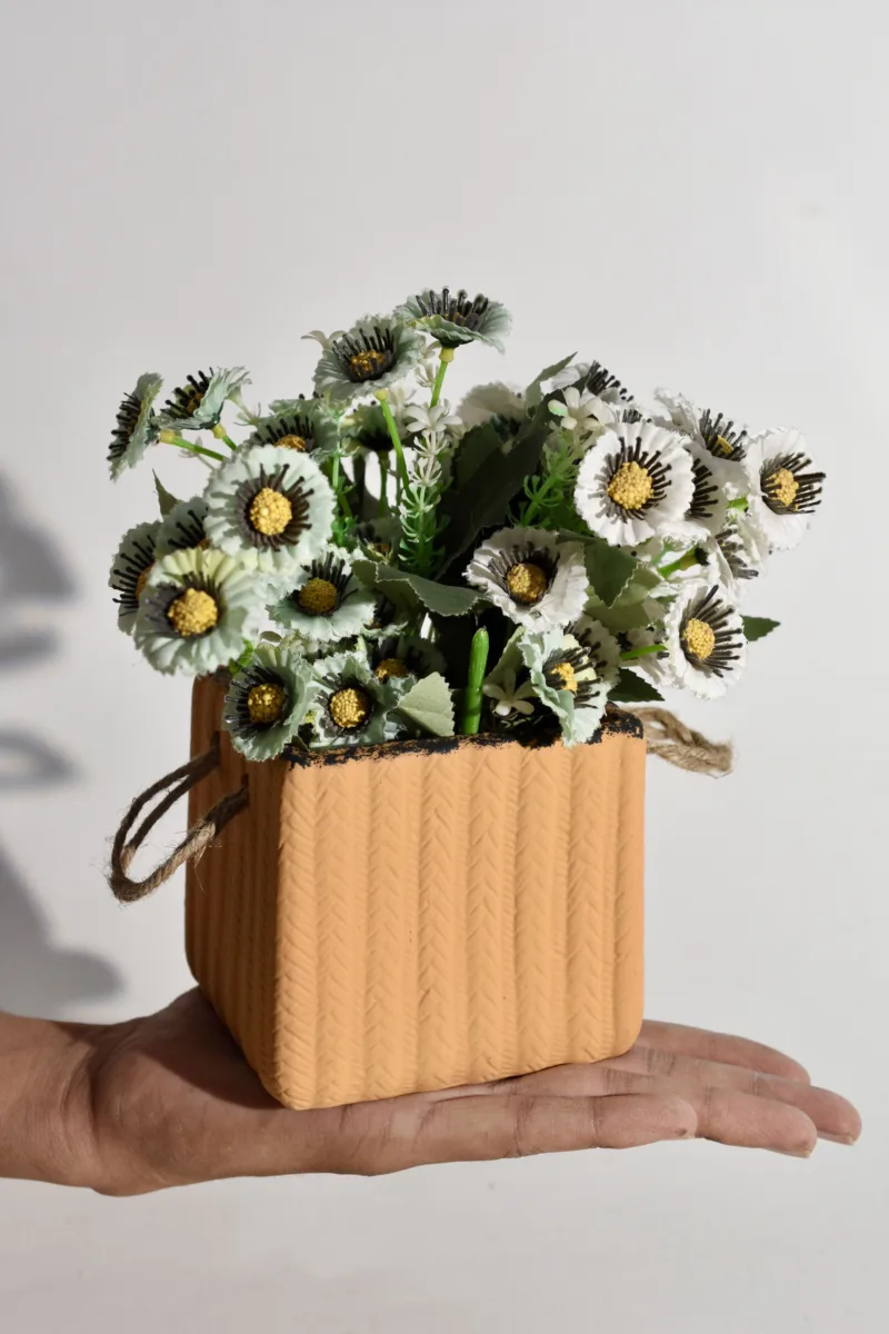 Classic Ceramic Planter — 4" Dia × 4.5" Height — Primary View