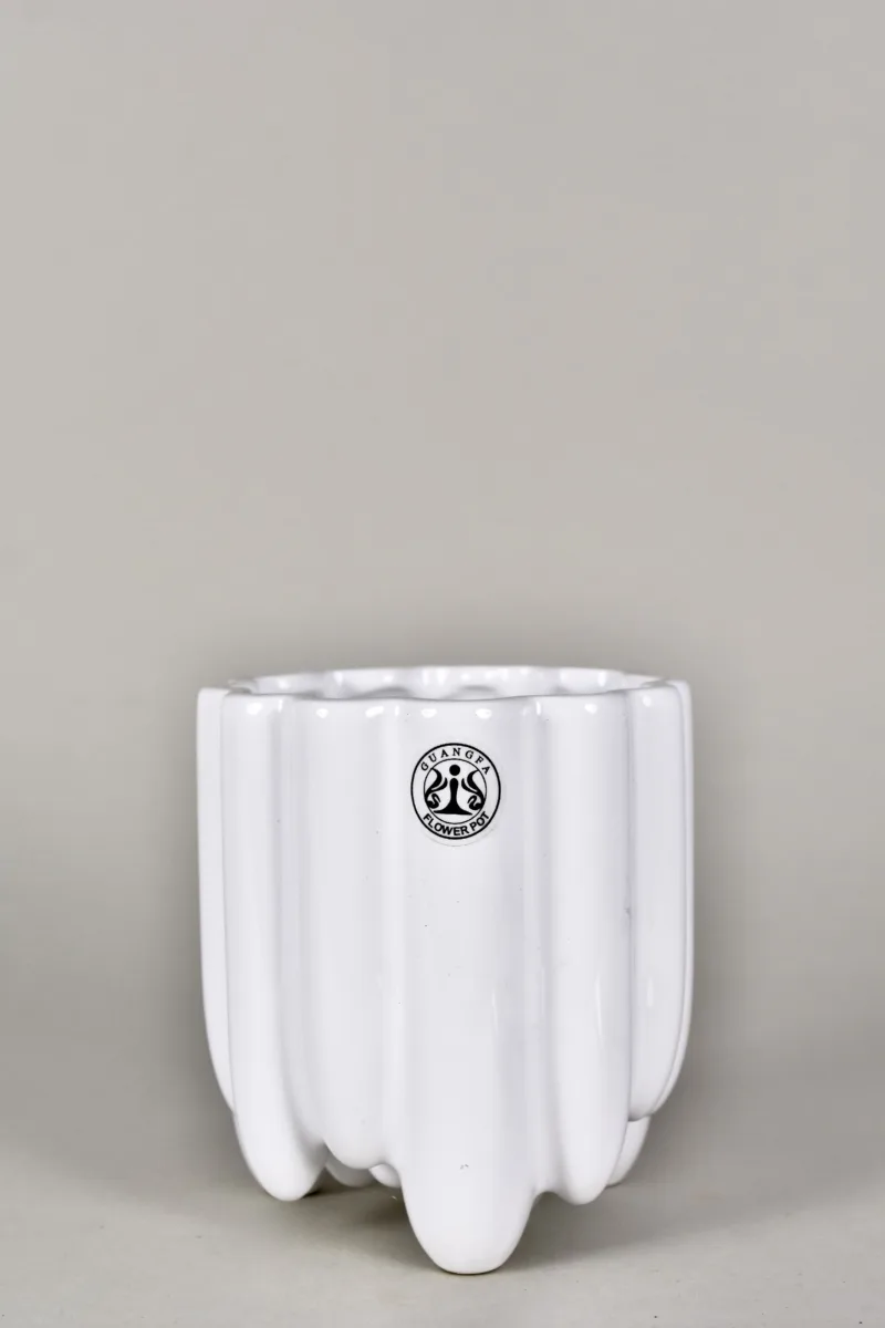 Classic Ceramic Planter — 5" Dia × 4.5" Height — Primary View