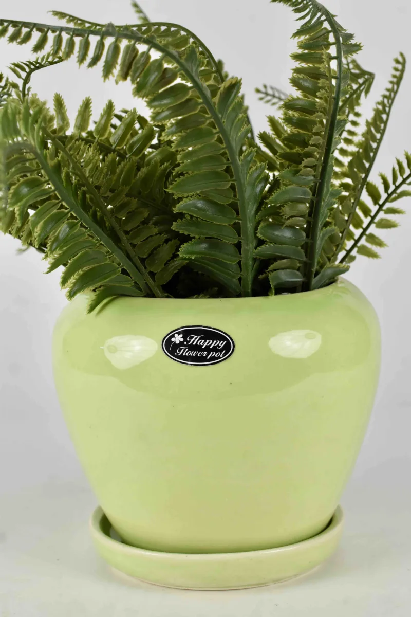 Classic Ceramic Planter — 4.5" Dia × 4" Height — Primary View
