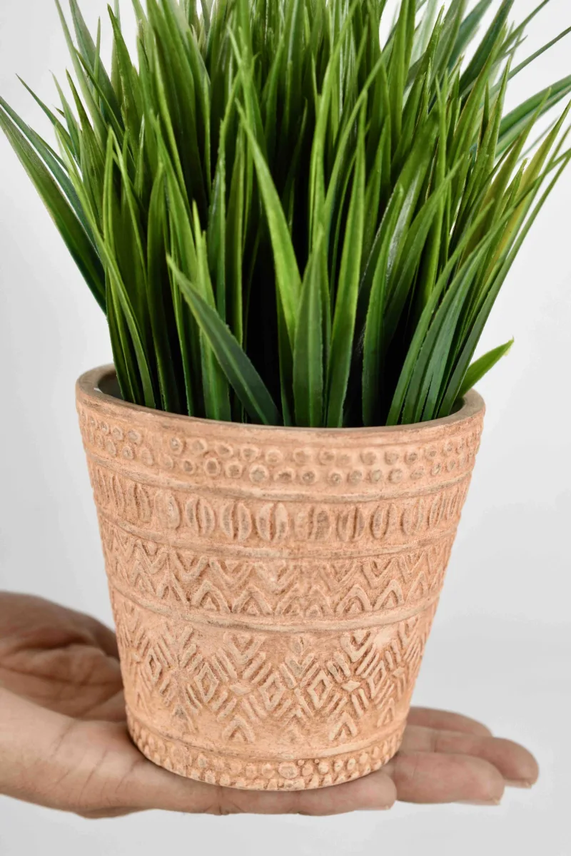 Classic Ceramic Planter — 5" Dia × 4.5" Height — Primary View