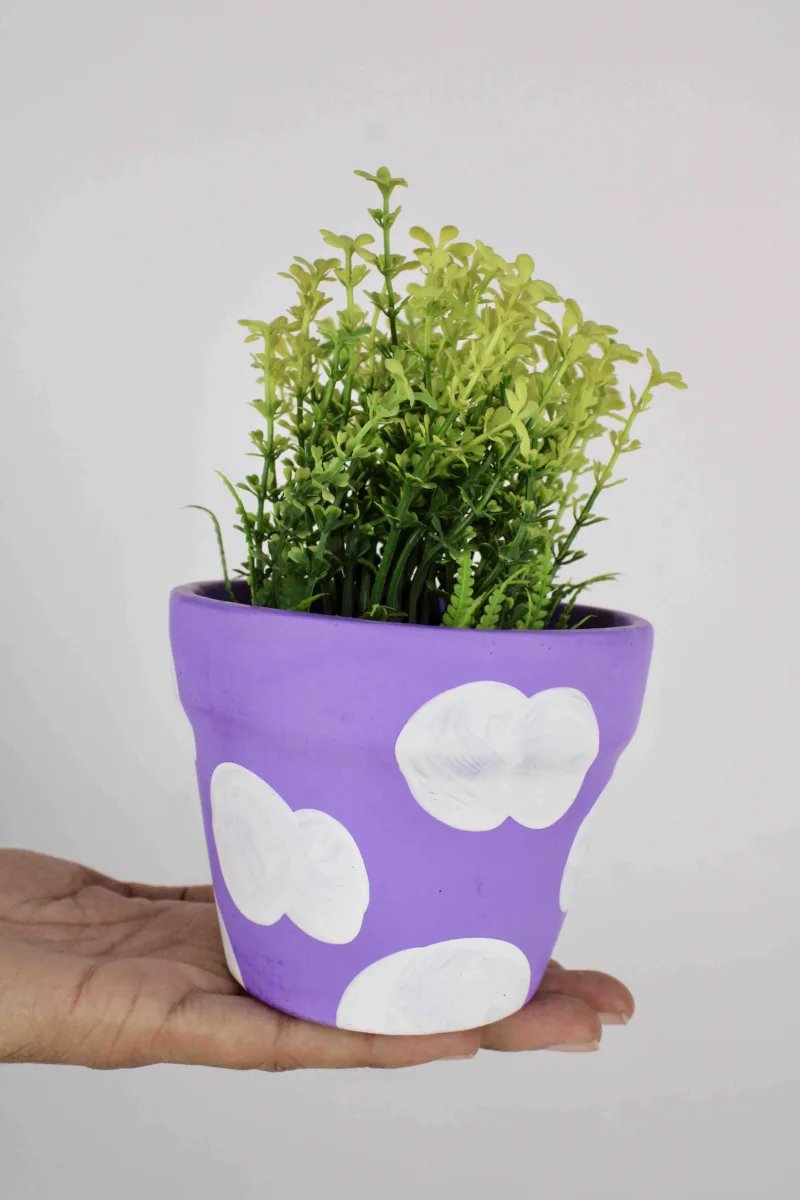 Classic Ceramic Planter — 6" Dia × 5.5" Height — Primary View