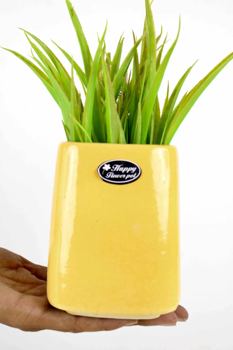 Classic Ceramic Planter — 5" Dia × 5" Height — Primary View