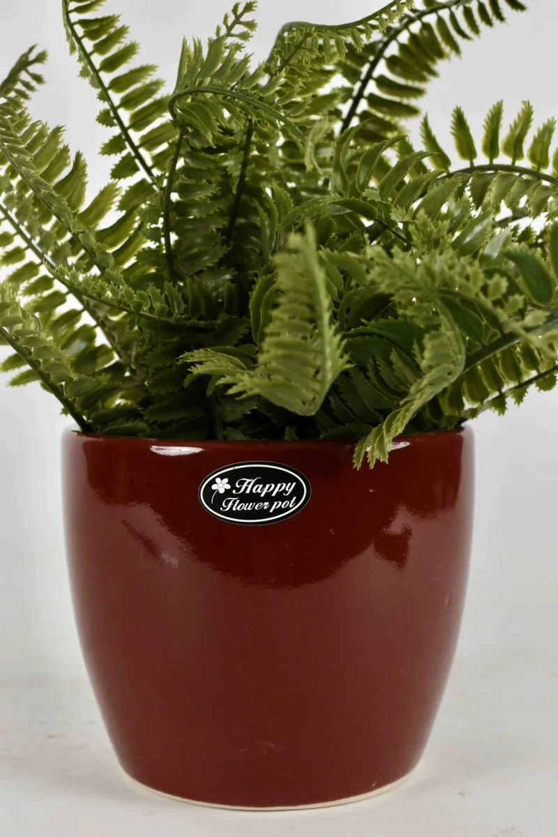 Classic Ceramic Planter — 4" Dia × 5.5" Height — Primary View