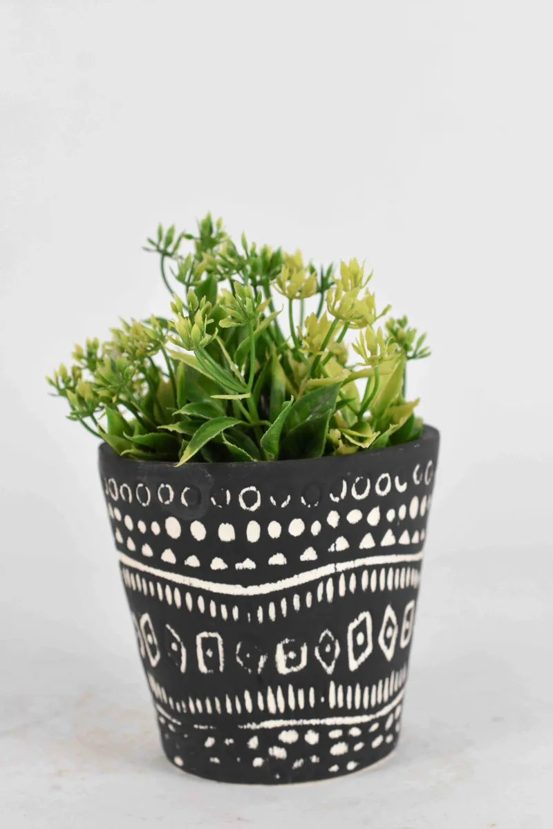 Classic Ceramic Planter — 6.5" Dia × 7.5" Height — Primary View