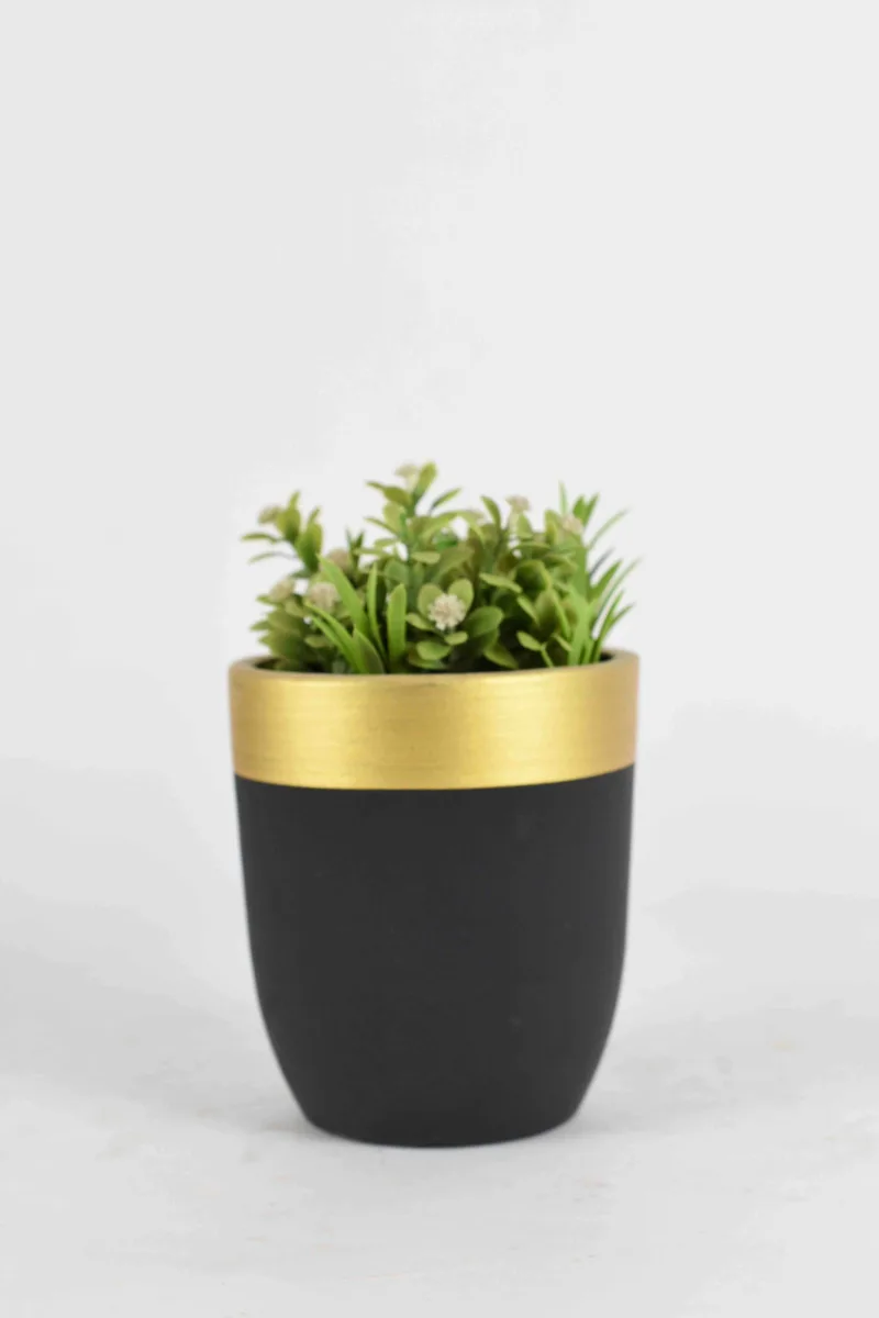 Classic Ceramic Planter — 4.5" Dia × 4" Height — Primary View