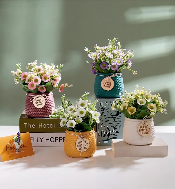 Classic Ceramic Planter — 5.5" Dia × 10.5" Height — Primary View