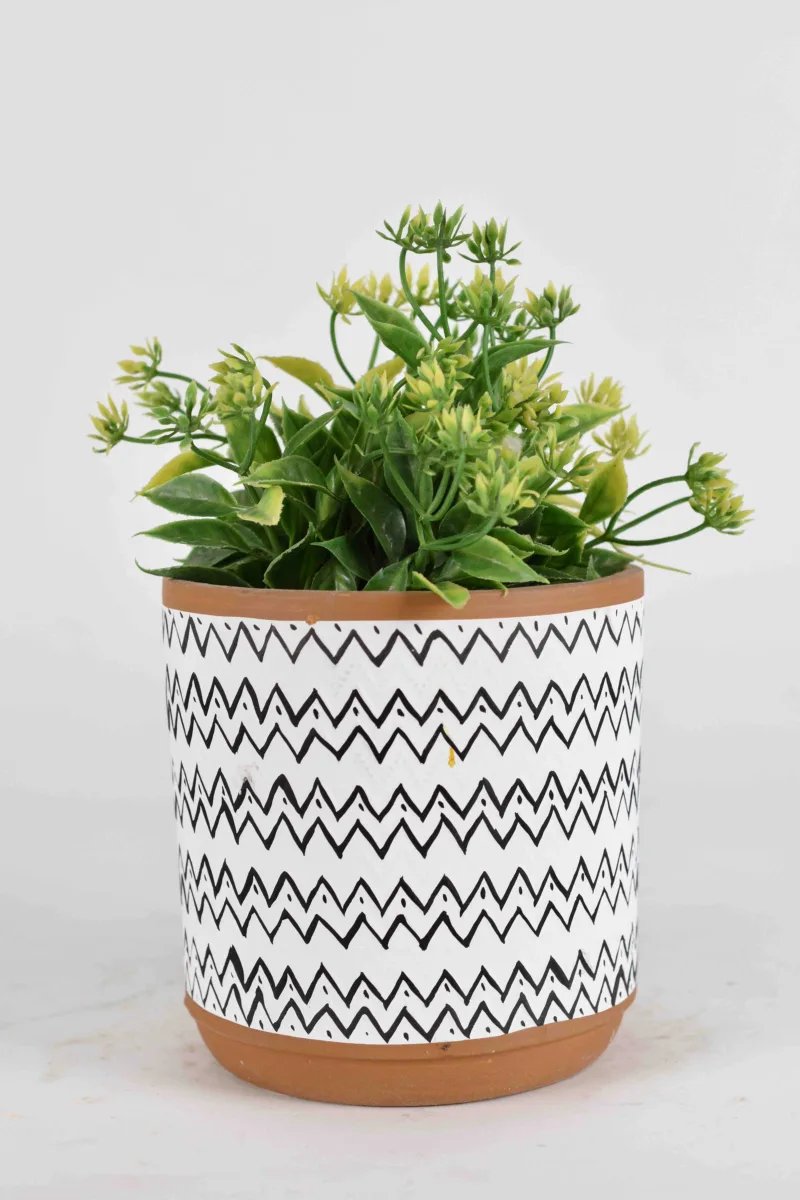 Classic Ceramic Planter — 6" Dia × 5" Height — Primary View