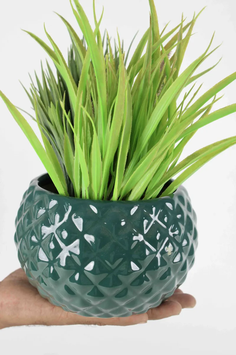 Classic Ceramic Planter — 4" Dia × 4" Height — Primary View