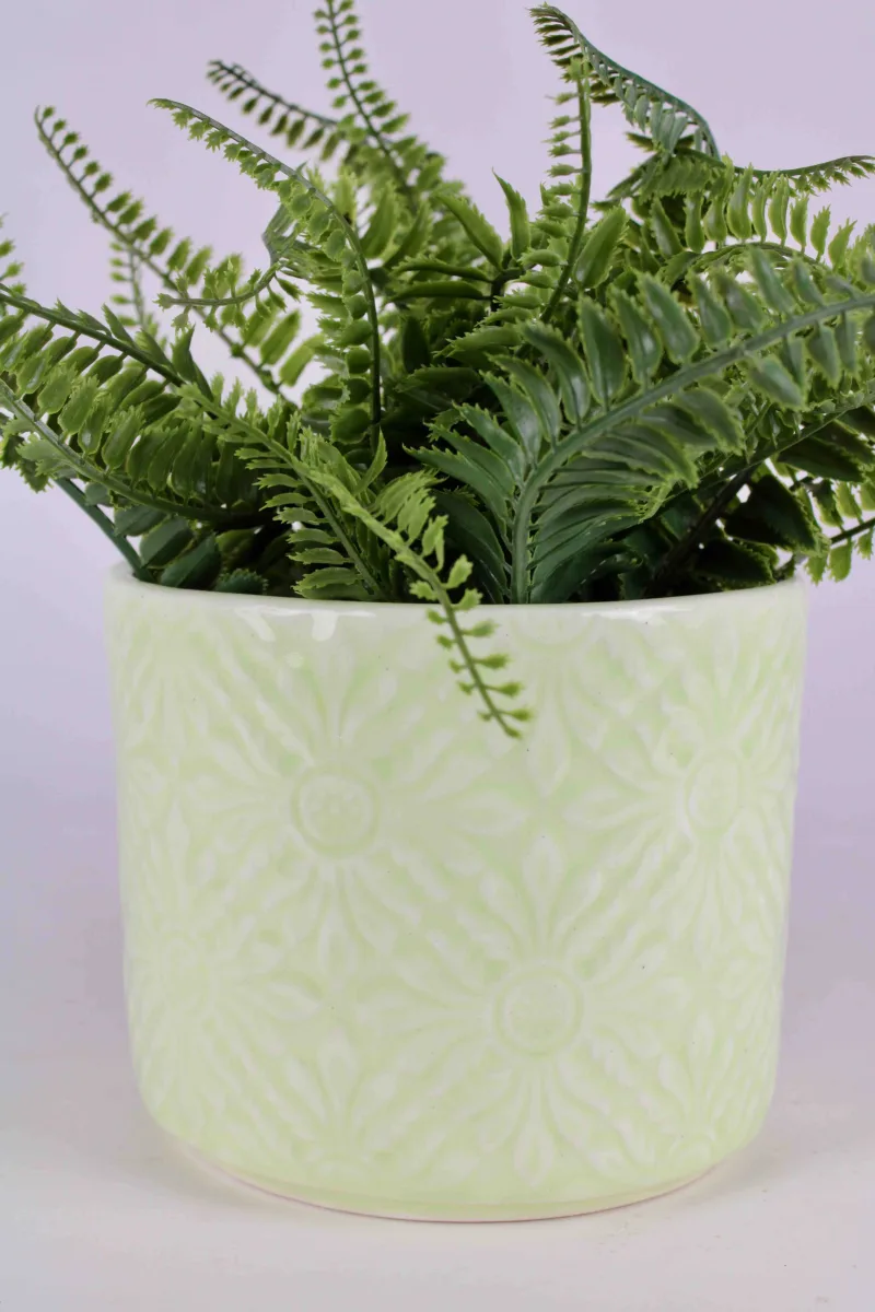 Classic Ceramic Planter — 4.5" Dia × 7.5" Height — Primary View