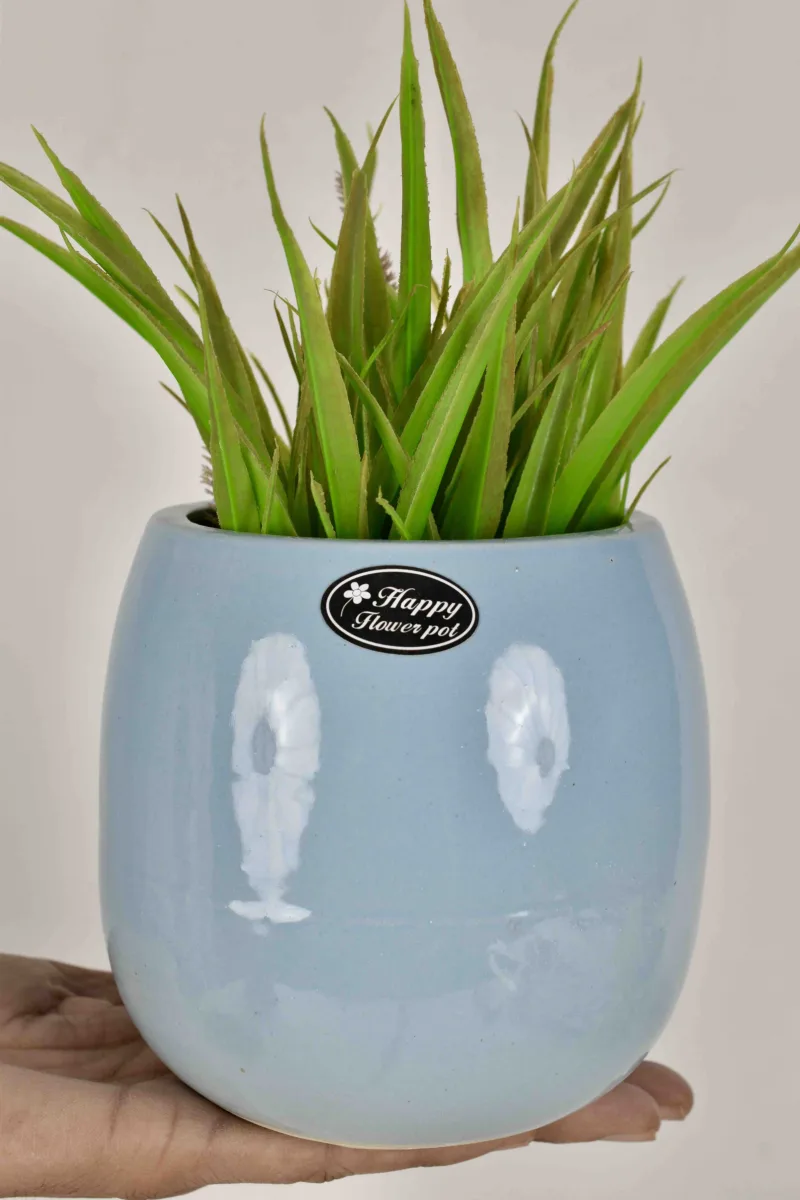 Classic Ceramic Planter — 6" Dia × 7.5" Height — Primary View