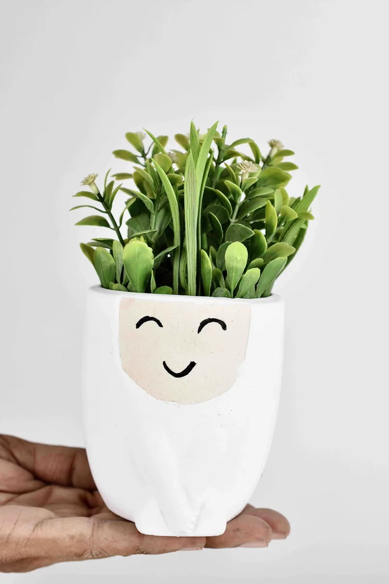 Classic Ceramic Planter — 9" Dia × 6" Height — Primary View