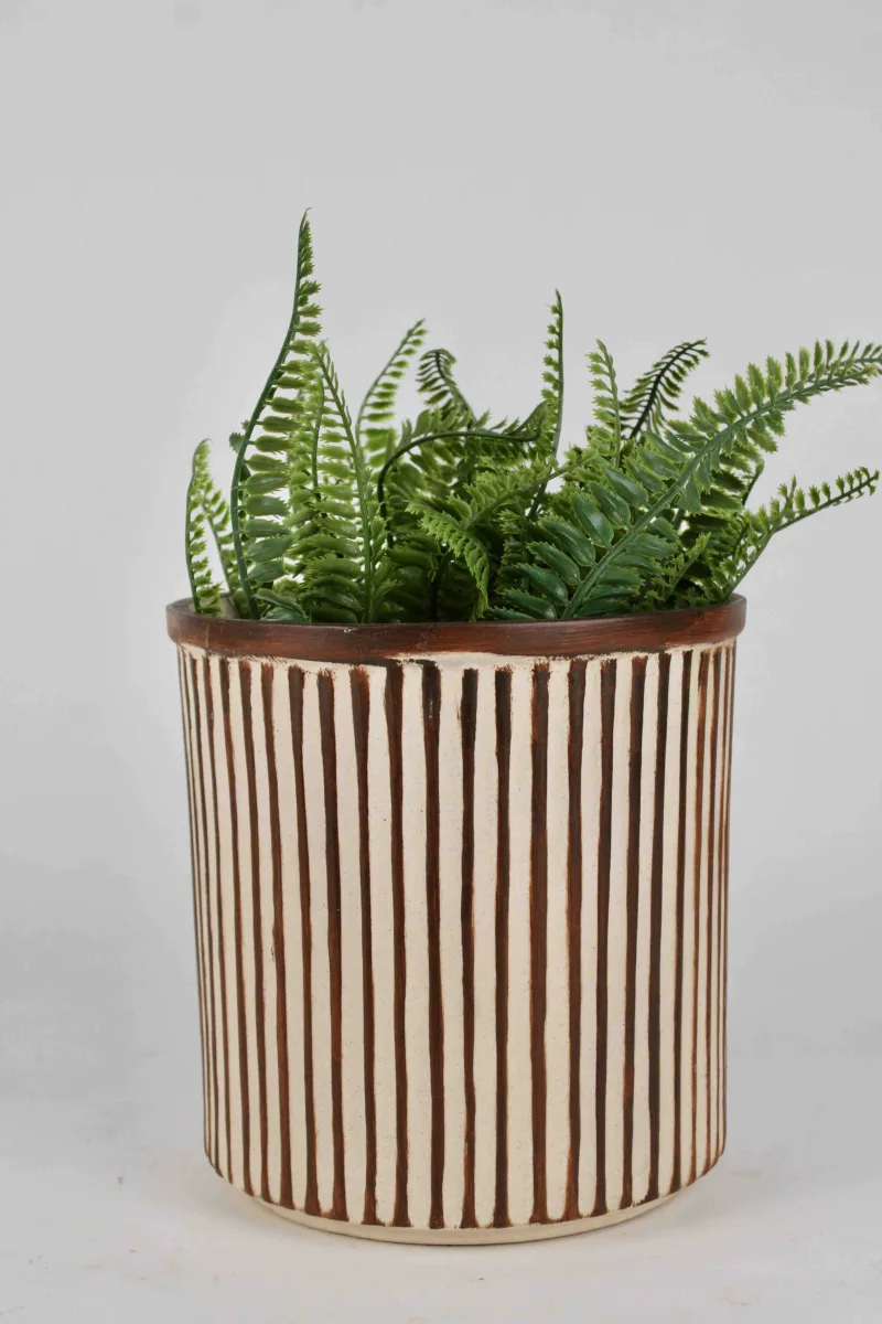 Classic Ceramic Planter — 6" Dia × 6" Height — Primary View