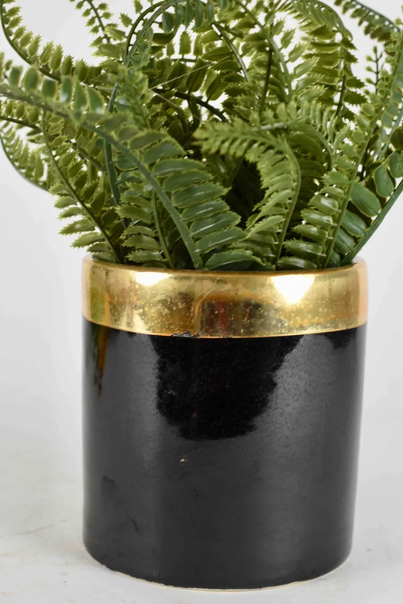 Classic Ceramic Planter — 4" Dia × 4" Height — Primary View