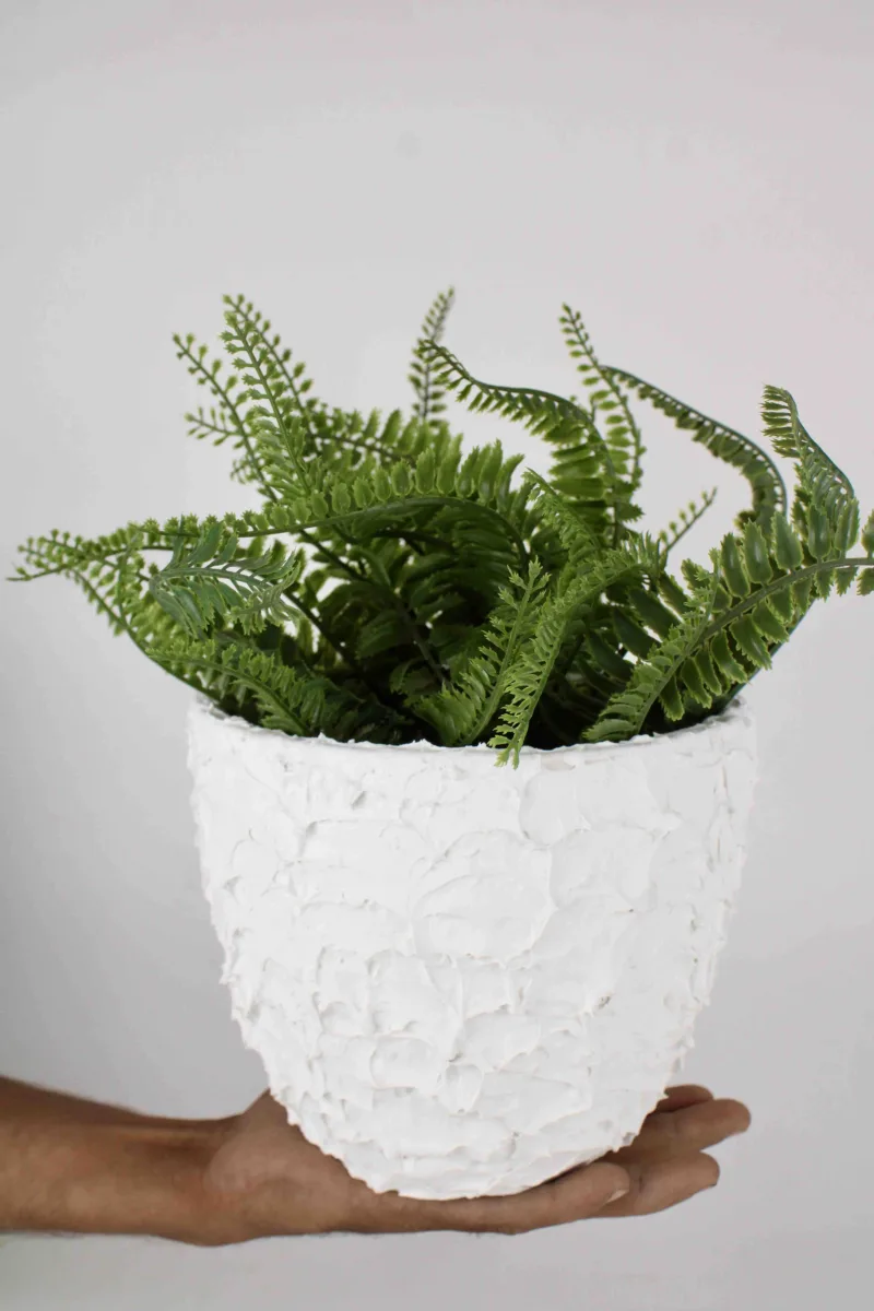 Classic Ceramic Planter — 9" Dia × 6.5" Height — Primary View