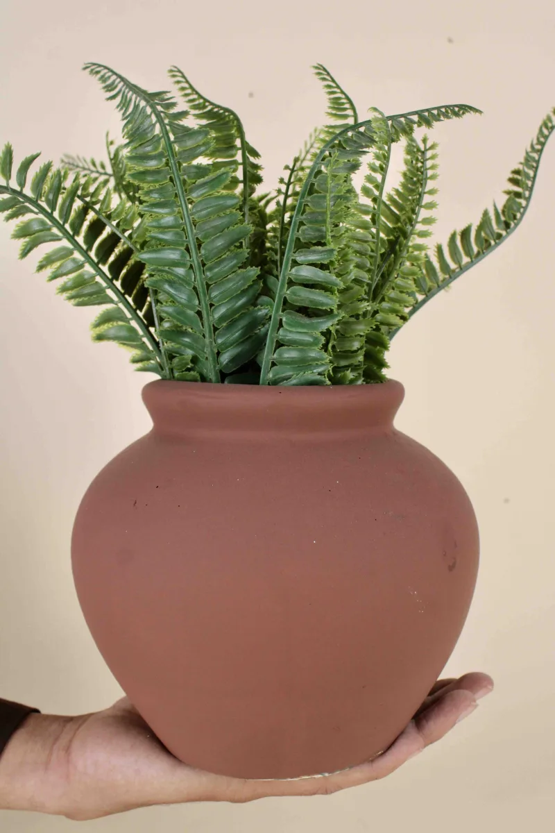 Classic Ceramic Planter — 6.5" Dia × 5.5" Height — Primary View