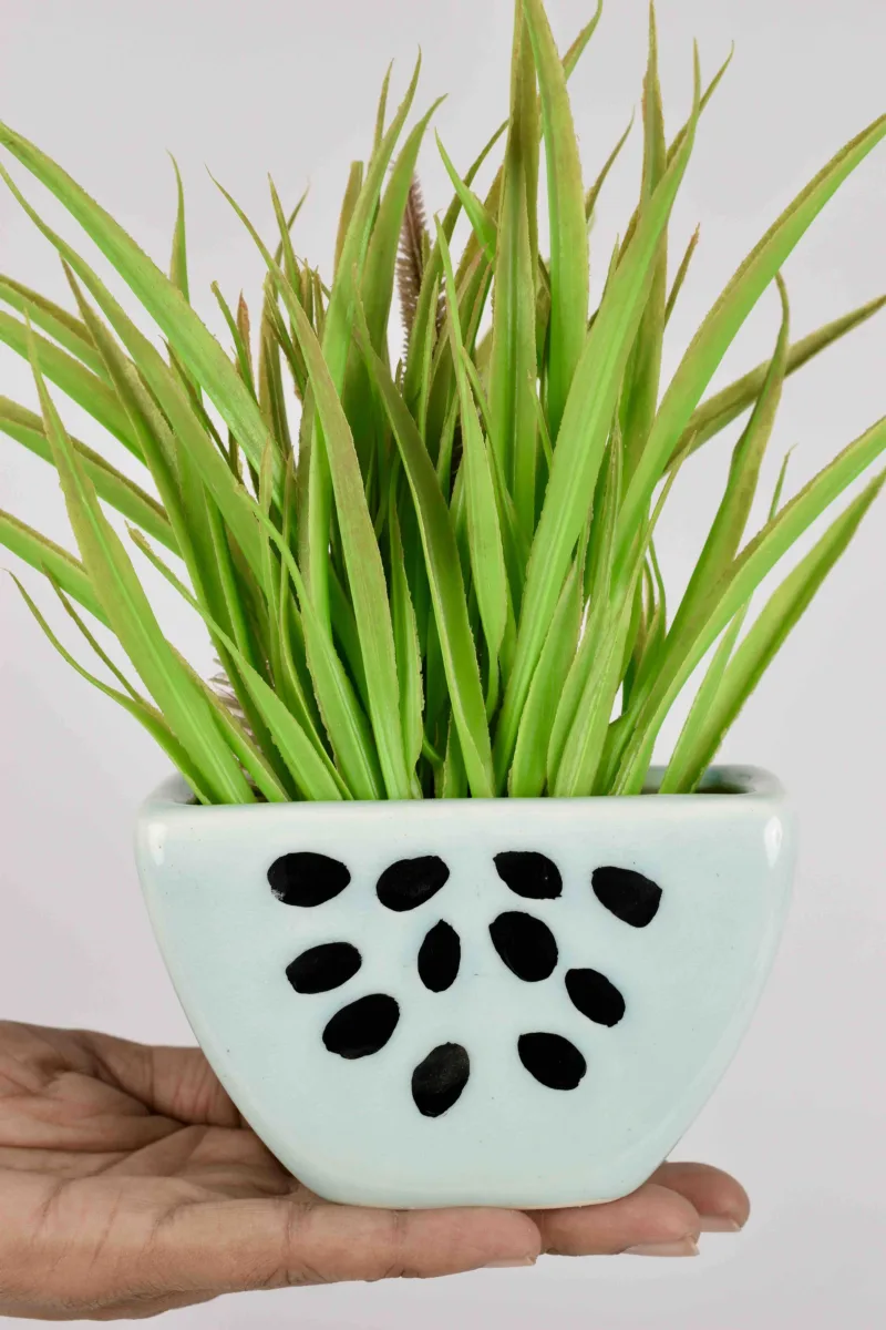 Classic Ceramic Planter — 6.5" Dia × 5.5" Height — Primary View