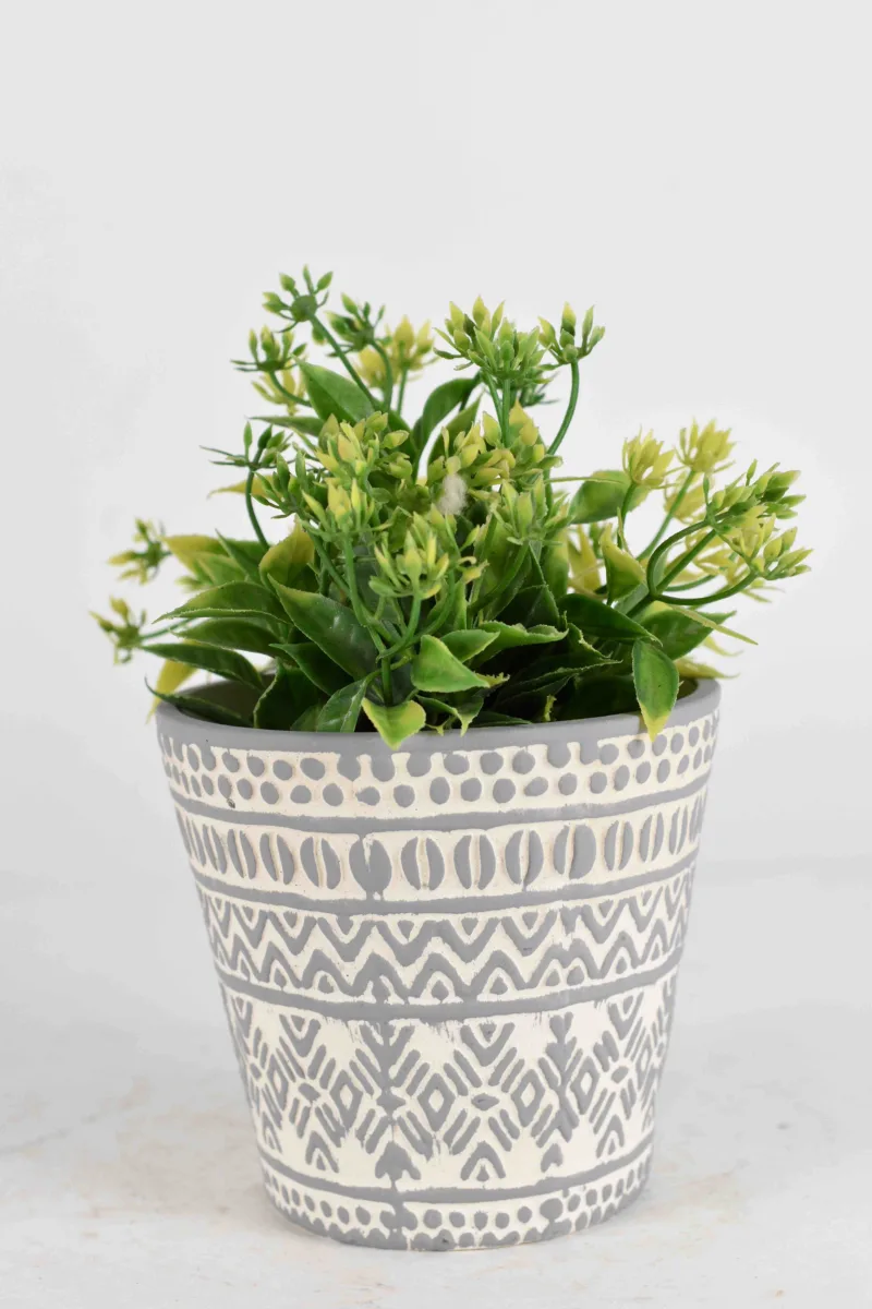 Classic Ceramic Planter — 5" Dia × 4.5" Height — Primary View