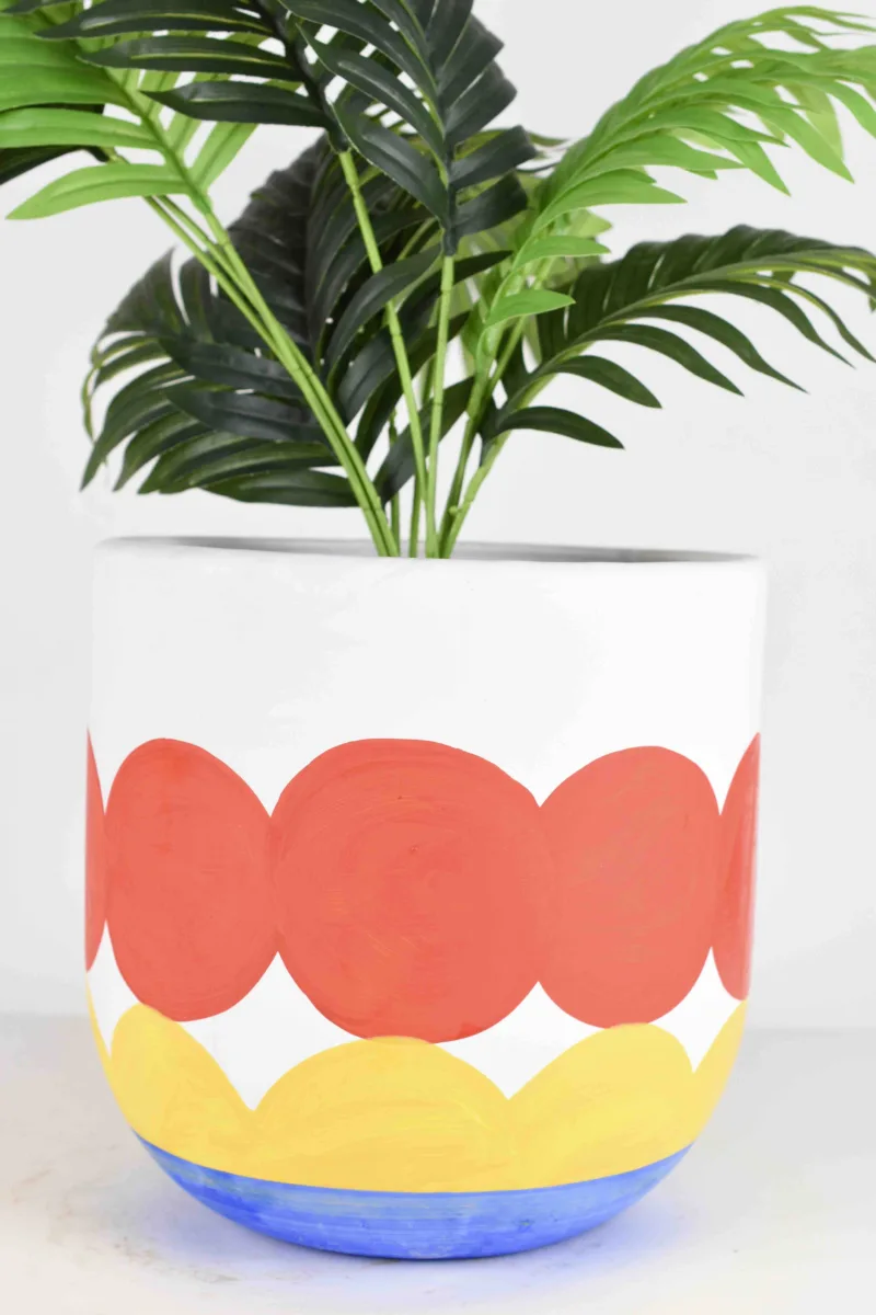 Classic Ceramic Planter — 9" Dia × 8.5" Height — Primary View
